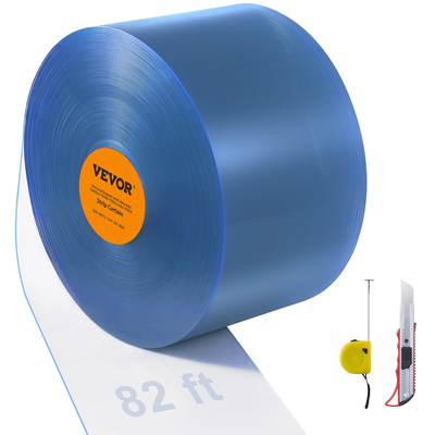 VEVOR λωρίδα κουρτίνα PVC Κουρτίνα πόρτας 82&#039; x 8&quot; Roll Cooler Freezer Freezer Plastic