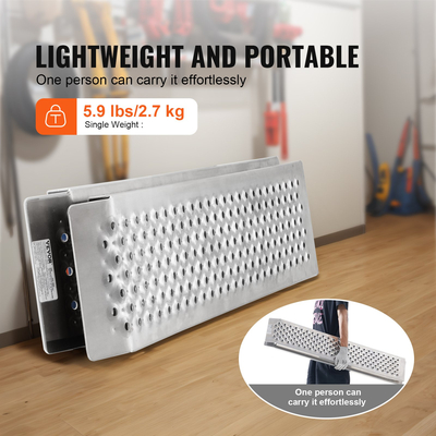 VEVOR 47,2&quot; x 8,5&quot; Ράμπες αλουμινίου 880 LBS Χωρητικότητα ράμπες φόρτωσης 2 ΤΕΜ