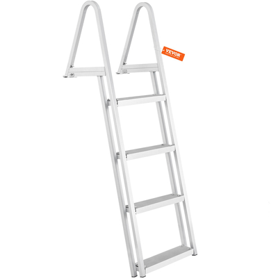 VEVOR Aluminium Dock Ladder Boat Dock Ladder 4 σκαλοπάτια με φορτίο 350 λίβρες