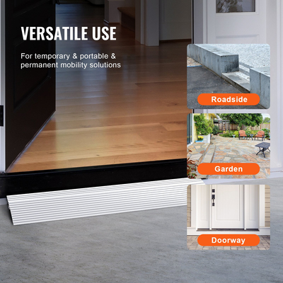 VEVOR ράμπα κατωφλίου πόρτας, 1&quot; ανύψωση, χωρητικότητα φόρτωσης 800 lbs, ράμπα πόρτας για αναπηρικά αμαξίδια, ράμπα κατωφλίου αλουμινίου για πόρτες, ρυθμιζόμενη αρθρωτή ράμπα κατωφλίου για αναπηρικά αμαξίδια, σκούτερ, ηλεκτρικές καρέκλες