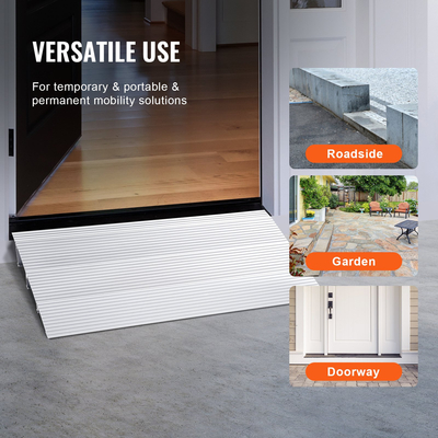 VEVOR ράμπα κατωφλίου πόρτας, 3&quot; ανύψωση, χωρητικότητα 800 λίβρες, ράμπα πόρτας για αναπηρικά αμαξίδια, ράμπα κατωφλίου αλουμινίου για πόρτες, ρυθμιζόμενη αρθρωτή ράμπα κατωφλίου για αναπηρικά καροτσάκια, σκούτερ, ηλεκτρικές καρέκλες