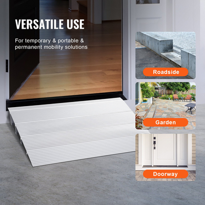 VEVOR ράμπα κατωφλίου πόρτας, 4&quot; ανύψωση, χωρητικότητα 800 λίβρες, ράμπα πόρτας για αναπηρικά αμαξίδια, ράμπα κατωφλίου αλουμινίου για πόρτες, ρυθμιζόμενη αρθρωτή ράμπα κατωφλίου για αναπηρικά αμαξίδια, σκούτερ, ηλεκτρικές καρέκλες