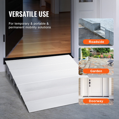 VEVOR ράμπα κατωφλίου πόρτας, 6&quot; ανύψωση, χωρητικότητα φορτίου 800 λίβρες, ράμπα πόρτας για αναπηρικά αμαξίδια, ράμπα κατωφλίου αλουμινίου για πόρτες, ρυθμιζόμενη αρθρωτή ράμπα κατωφλίου για αναπηρικές καρέκλες, σκούτερ, ηλεκτρικές καρέκλες