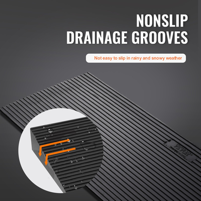 VEVOR 1,2&quot; ράμπα κατωφλιού με δυνατότητα κοπής για ρομπότ σκουπίσματος, φαρδιά ράμπα αναπηρικού αμαξιδίου 35,4&quot; από φυσικό καουτσούκ, αντιολισθητική ράμπα από συμπαγές καουτσούκ με ταινία διπλής όψης για πόρτες, δρόμους, μπάνιο, λεία πλακάκια