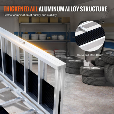 VEVOR 85&quot; x 54&quot; Εξαιρετικά ευρεία αναδιπλούμενη ράμπα αλουμινίου 1500LBS Χωρητικότητα ράμπα φόρτωσης