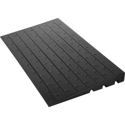 VEVOR Rubber Threshold Ramp, 2,6\&quot; Ράμπα ράμπας ανόδου, Κάλυμμα καλωδίου 3 καναλιών Rubber Solid Threshold Ramp, Καουτσούκ γωνιακή ράμπα εισόδου 2202 Lbs Χωρητικότητα φορτίου για αναπηρικό αμαξίδιο και σκούτερ
