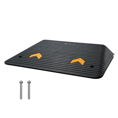 VEVOR Rubber Threshold Ramp Ramp Door Ramp 4&quot; Rise 15tons Load Rubber Curb Ramp