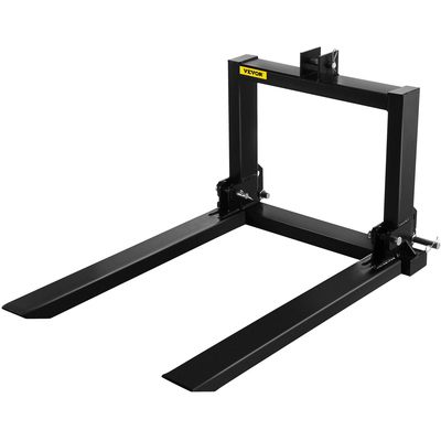 VEVOR 3 Point Hitch Pallet Fork 2000lbs, Fork Attachment for Category 1 Tractor, 25,5&#039;&#039;x22&#039;&#039;x41&#039;&#039;, Steel Tractor Heavy Equipment Attachment, for Tractor, Skid Steer Loader