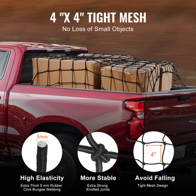 VEVOR Cargo Net Heavy Duty Bungee Cargo Net 7,2&#039; x 10,8&#039; τεντώσιμο για φορτηγά
