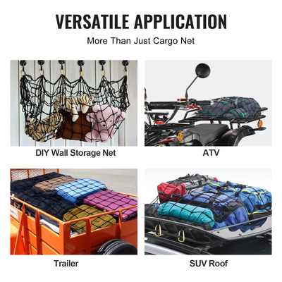 VEVOR Cargo Net Heavy Duty Bungee Cargo Net 7,2&#039; x 10,8&#039; τεντώσιμο για φορτηγά