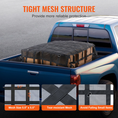 Δίχτυ φορτίου VEVOR Δίχτυ φορτίου βαρέως τύπου 72&quot; x 57&quot; Ρυθμιζόμενες πόρπες &amp; γάντζοι S