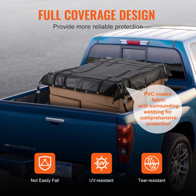 Δίχτυ φορτίου VEVOR Δίχτυ φορτίου βαρέως τύπου 72&quot; x 57&quot; Ρυθμιζόμενες πόρπες &amp; γάντζοι S