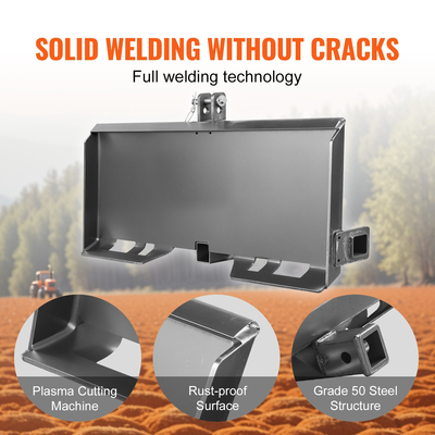 VEVOR Universal 3-point Skid Steer Plate 5/16&quot; Skid Steer Attachment Plate