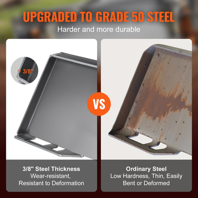 VEVOR 3/8&quot; Πλάκα προσάρτησης τιμονιού Universal Mount Plate for Kubota Bobcat