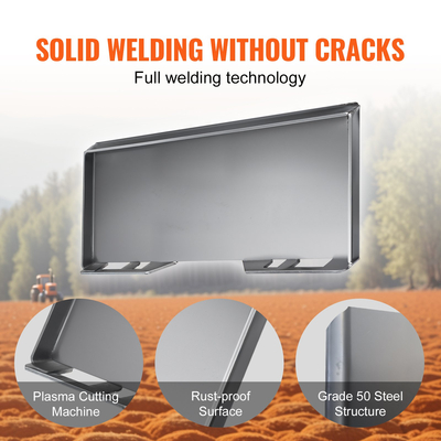 VEVOR 3/8&quot; Πλάκα προσάρτησης τιμονιού Universal Mount Plate for Kubota Bobcat