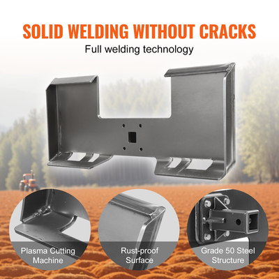 VEVOR 3/8&quot; Πλάκα προσάρτησης ολίσθησης τιμονιού Γρήγορη προσάρτηση με δέκτη 2,28