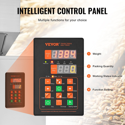 Μηχανή πλήρωσης σωματιδίων VEVOR, 0,044-6,6 λίβρες/20-3000 g, Αυτόματη μηχανή πλήρωσης με πεντάλ ποδιού, μηχανή πλήρωσης ζύγισης από ανοξείδωτο χάλυβα, πλήρωση ζύγισης για σπόρους φασολιών και κόκκους τσαγιού