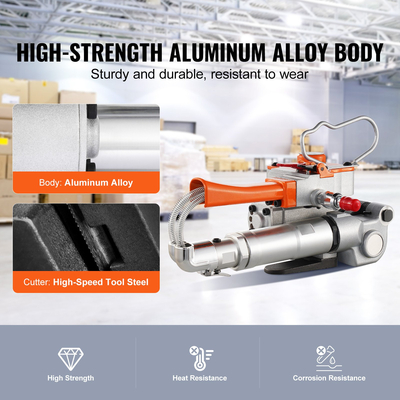 Μηχάνημα χειρός ιμάντων εργαλείων πεπιεσμένου αέρα VEVOR για PET 1/2&quot;-3/4