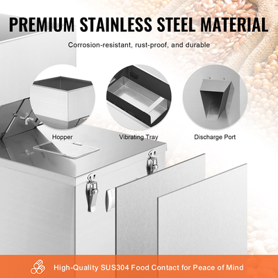 Μηχάνημα πλήρωσης σκόνης VEVOR, 0,022-1,1 λίβρες/10-500 g, Automatic Intelligent Particle Weighting Filling Machine, Bottle Bag Powder Filler Particle Dispenser for Tea Seeds Grains Powder Flour Beans Glitter