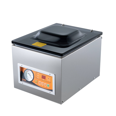 Σφραγιστικό θαλάμου VEVOR, ισχύς σφράγισης 260 W, Μηχάνημα συσκευασίας κενού για υγρά τρόφιμα, κρέατα, μαρινάδες και άλλα, Συμπαγές μέγεθος με μήκος σφράγισης 10,2&quot;, Εφαρμόζεται στην οικιακή κουζίνα και σε εμπορική χρήση