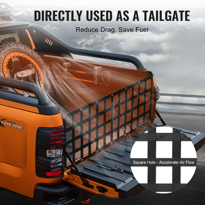 VEVOR Δίχτυ πίσω πόρτας Pickup Truck Tailgate Net 60&quot; x 18&quot; για φορτηγά πλήρους μεγέθους