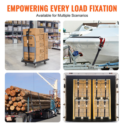 Δέσμες κουπαστών κάτω από λουριά (4Μέγιστη δύναμη θραύσης 5208 περιλαμβάνει 4 πριμοδοτημένους 1.6&quot; με γεμιστές λαβές, για τη μετακίνηση φορτίου, συσκευών, εξοπλισμού γκαζόν, μοτοσικλέτα