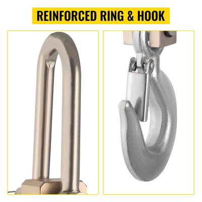 Ψηφιακή ζυγαριά γερανού VEVOR 1000kg 2200lbs Ψηφιακή ζυγαριά γερανού βαρέως τύπου Ζυγαριά αλουμινίου Ψηφιακή κρεμαστή ζυγαριά LCD οθόνη