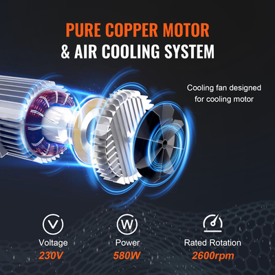 VEVOR Electric Chain Hoist Μονοφασικό ανυψωτικό γερανού 1100 lbs Φορτίο 15 ft Ανύψωση