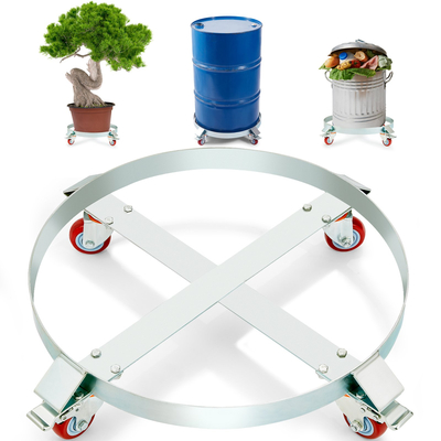 VEVOR 55 γαλονιών βαρέως τύπου Drum Dolly, χωρητικότητα 1000 λίβρες, Barrel Dolly Cart Drum Caddy, Hand Truck Capacity Dollies με ατσάλινο πλαίσιο 4 περιστρεφόμενος τροχός τροχών, για χειρισμό τυμπάνων αποθήκης