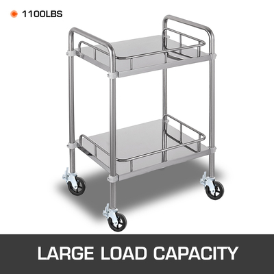 4 Πακέτο 8&quot; x 2&quot; Σκαλωσιάς βαρέως τύπου Λαστιχένιο περιστρεφόμενο τροχάκι με διπλό κλείδωμα 1100LBS Χωρητικότητα ανά τροχό