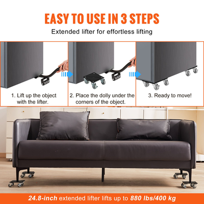 Κούκλα επίπλων, Κούκλα επίπλων με ρόδες περιστροφής 360° Ενισχύστε την επιτροπή χάλυβα άνθρακα, Σετ εργαλείων κίνησης επίπλων με ρόδα 1.9&#039; για την ανύψωση και μετακίνηση επίπλων, Λεπτομέρειες: