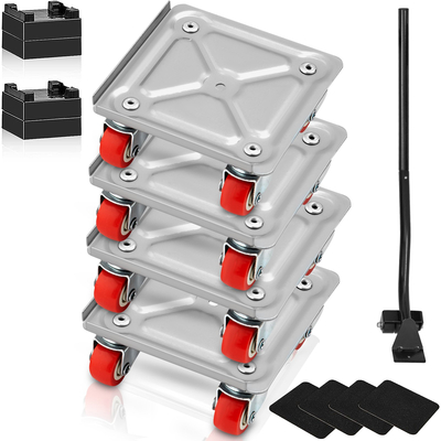VEVOR Furniture Dolly, Furniture Moving Dollies with 360° PP Swivel Wheels &amp; Carbon Steel panel, 250 Lbs Capacity Furniture Lift Mover Mover Set for Moving Heavy Furniture Refrigerator Sofa