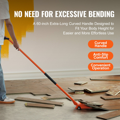 VEVOR Pallet Buster, λαβή 60 ιντσών, χωρητικότητα βάρους 2000 lbs, ανθρακούχο χάλυβα Q235, βαρέως τύπου Deck Wrecker Demolition Wood Pallet Tool Breaker Pry Bar Puller για αποτελεσματική και εύκολη αφαίρεση σανίδων