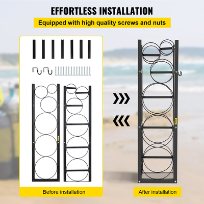 Ράφι δεξαμενής ψυκτικού VEVOR Ράφι κυλίνδρου ρεζερβουάρ με 3-30 λίβρες και 3 μικρά μπουκάλια