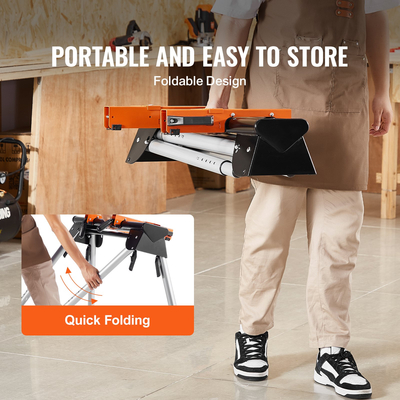 Βάση φαλτσοπρίονο VEVOR 330 lbs Χωρητικότητα φορτίου Ατσάλι 29,1&quot;-32,9&quot; Ρυθμιζόμενο ύψος