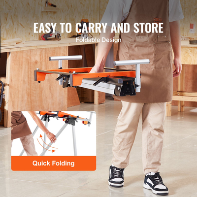 Πτυσσόμενη βάση από χάλυβα χωρητικότητας 300 lbs VEVOR Miter Saw Stand για Mitre Saw