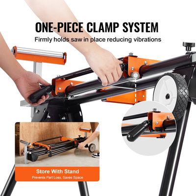 Πτυσσόμενη βάση από χάλυβα χωρητικότητας 550 lbs VEVOR Miter Saw Stand για Mitre Saw