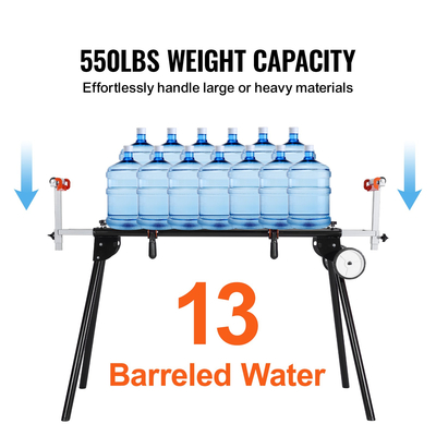 Πτυσσόμενη βάση από χάλυβα χωρητικότητας 550 lbs VEVOR Miter Saw Stand για Mitre Saw