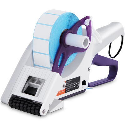 VEVOR Manual Label Applicator, 0,59-2,17 ίντσες Label Width, 0,79-2,36 in Label Length, φορητό μηχάνημα ετικετών χειρός με ρολό ετικετών και ρολό TPR για στρογγυλά μπουκάλια, κουτιά, ετικέτες φρούτων