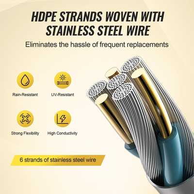 VEVOR 1640Ft 500M Electric Fence Wire περίφραξη Polywire Horse Cattle Livestock