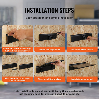 Βάση αποθήκευσης ποδηλάτου VEVOR Βάση τοίχου σε γκαράζ και 3 ράφια για 6 ποδήλατα