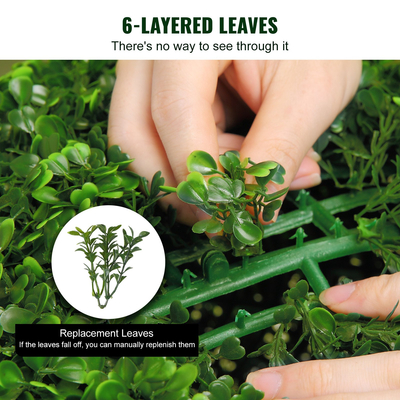 VEVOR Artificial Topiaries Πυξάρι, ύψους 48 ιντσών (2 τεμάχια), 3 Φυτό σε σχήμα μπάλας Faux Topiaries με ζαρντινιέρες, Πράσινο φυτό Feaux με Αντικαταστάσιμα φύλλα &amp; Λιμάνι για Διακοσμητικούς εσωτερικούς/Εξωτερικούς χώρους/Κήπο