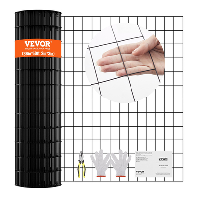 Ύφασμα VEVOR Hardware, 36&#039;&#039; x 50&#039; γαλβανισμένο ρολό συρμάτινο πλέγμα, ρολό συρμάτινο φράχτη κοτόπουλου 16 gauge, μεταλλικό συρμάτινο πλέγμα με επίστρωση βινυλίου για φράγμα κοτέτσι, φράχτες φιδιών κουνελιών, περιβλήματα πουλερικών