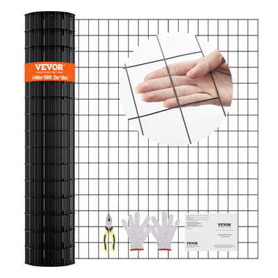 Υφασμάτινο ύφασμα VEVOR, 48&#039;&#039; x 50&#039; γαλβανισμένο ρολό συρμάτινο πλέγμα, ρολό συρμάτινο φράχτη κοτόπουλου 16 διαμετρήματος, μεταλλικό συρμάτινο πλέγμα με επίστρωση βινυλίου για φράγμα κοτέτσι, φράχτες φιδιών κουνελιών, περιβλήματα πουλερικών