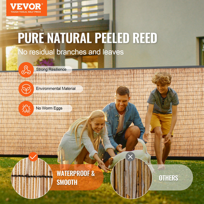 VEVOR Reed Fence Backyard Landscaping Privacy Blind Fence Screen 13,3&#039; x 3,3&#039;
