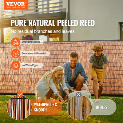 VEVOR Reed Fence Backyard Landscaping Privacy Blind Fence Screen 16,4&#039; x 4&#039;