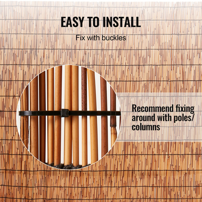 VEVOR Reed Fence Backyard Landscaping Privacy Blind Fence Screen 16,4&#039; x 4&#039;