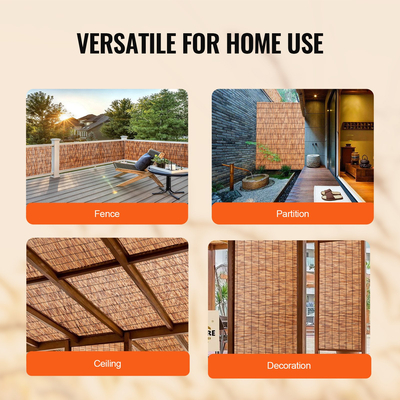 VEVOR Reed Fence Backyard Landscaping Privacy Blind Fence Screen 16,4&#039; x 4&#039;