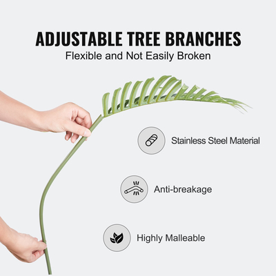 Τεχνητός φοίνικας VEVOR, ψεύτικο φυτό ύψους 1,5 μέτρων, ασφαλές υλικό πολυαιθυλενίου &amp; φυτό χαμηλής συντήρησης με προστασία κατά της κλίσης, ζωντανό πράσινο ψεύτικο δέντρο για διακόσμηση αποθήκης οικιακού γραφείου εσωτερικού χώρου