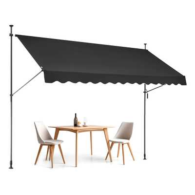 VEVOR 138x47&quot; Τέντα Αίθριου Πτυσσόμενο Αίθριο Ηλιοβασίλεμα με μανιβέλα με λαβή